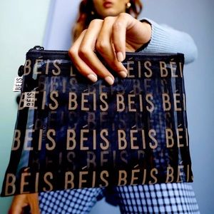 NEW* BEIS Black Mesh Pouch Trio - SOLD OUT